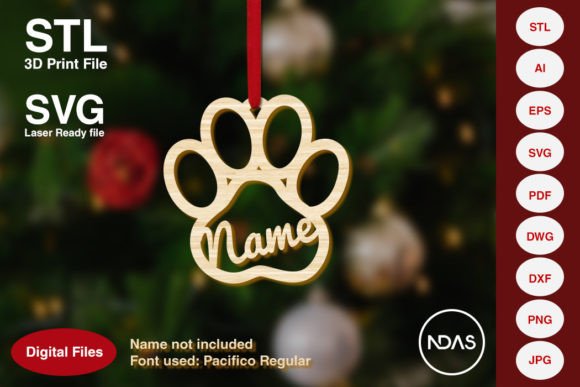 Download Dog Paw Christmas Tree Decoration Plane - Christmas tree Collection