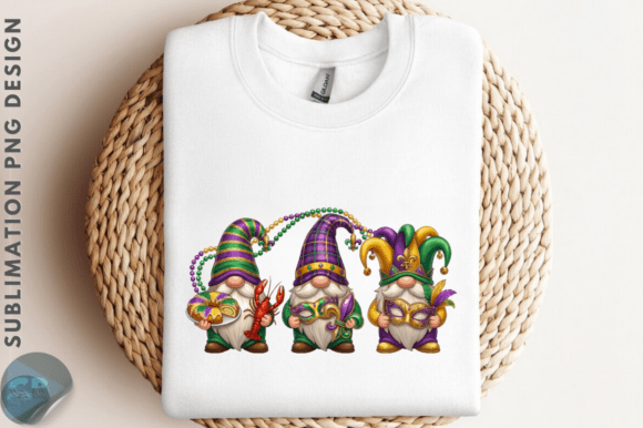 Download Mardi Gras Gnome Trio Sublimation PNG - Sub Collection