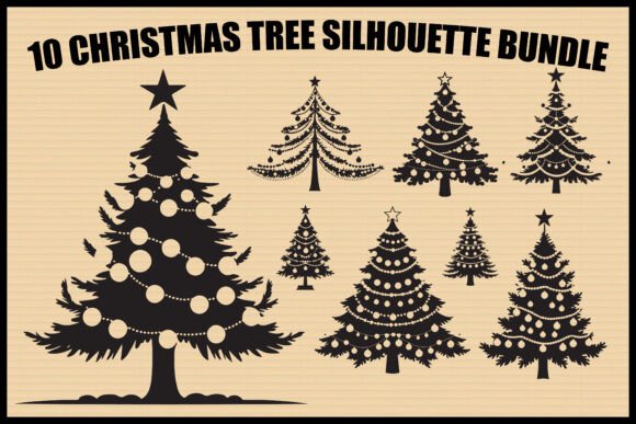 Download Christmas Tree Silhouette Bundle - Christmas tree Collection