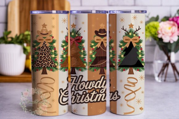 Download Western Cowhide Christmas Trees Tumbler - Christmas tree Collection