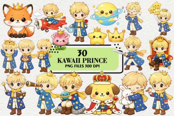Download Kawaii Prince Sublimation Clipart - Sub Collection