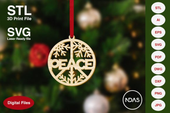 Download Peace Text Christmas Tree Decoration - Christmas tree Collection