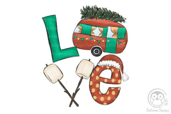 Download Love Camping Christmas Sublimation - Sub Collection