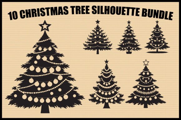 Download Christmas Tree Silhouette Bundle - Christmas tree Collection