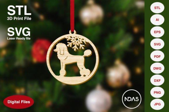 Download Poodle Dog Christmas Tree Decoration - Christmas tree Collection