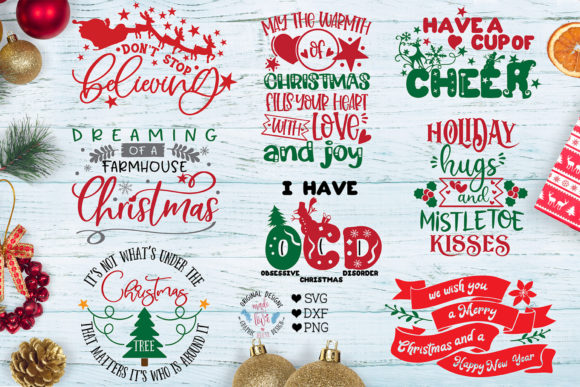 Download Christmas Cut Files Sublimation Bundle - Sub Collection