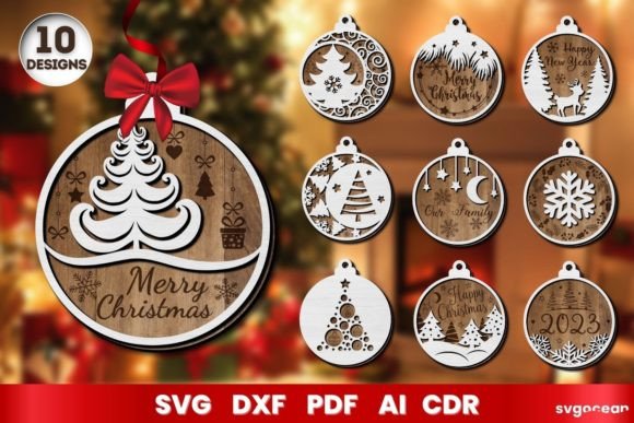 Download Laser Cut Christmas Ornaments SVG - Christmas ornaments Collection