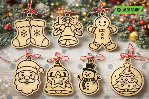 Download Paintable Christmas Ornaments SVG Bundle - Christmas ornaments Collection
