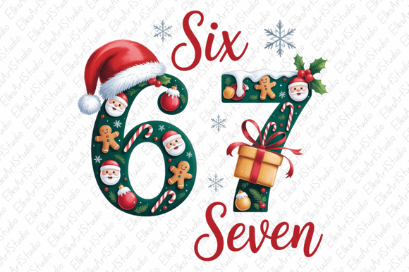 Download Six Seven Meme Christmas Png Sublimation - Sub Collection