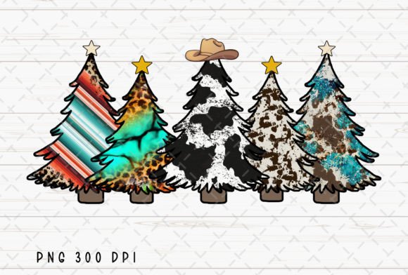Download Western Cowhide Christmas Trees PNG - Christmas tree Collection