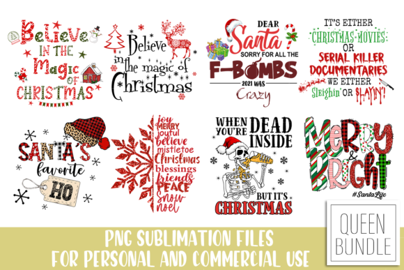 Download Quote Christmas Sublimation Bundle - Sub Collection